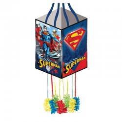 1 Piñata De Superman Cuadrada