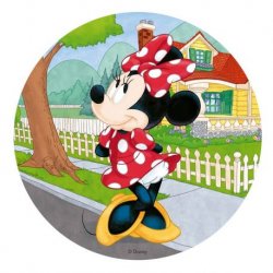 6 Minnie Mouse Disque Azyme 20 cm