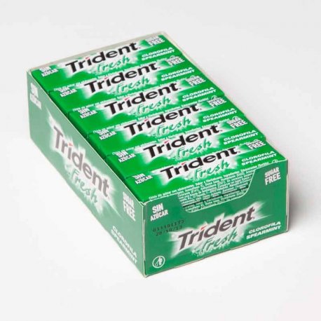 Chicles Trident Stick Clorofila 24 paquetes