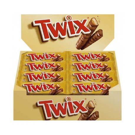 Barre Twix au chocolat 25 sachets