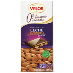 Chocolat au Lait et aux Amandes Sans Sucre