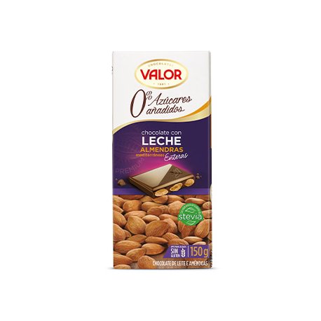 Valor Chocolate con Leche y Almendra Sin Azúcar