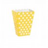Boîte à pop-corn à Pois Jaune