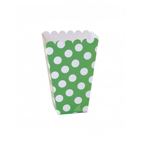 Boîte à pop-corn à Pois Vert