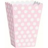 Boîte à pop-corn à Pois Rose Claire