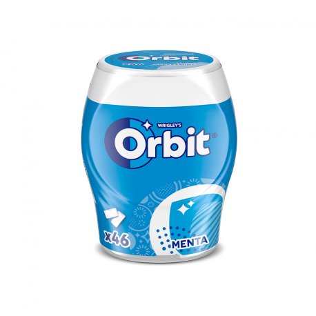 Chicles Orbit White Menta Suave Bote Sin Azúcar