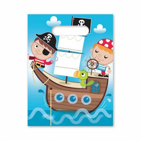 6 Sacs Pirate pour Enfant