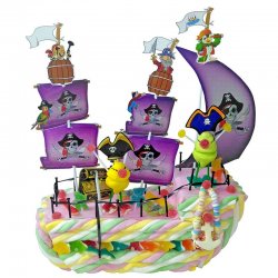 Gâteau de Bonbons Bateau de Pirates 700 G