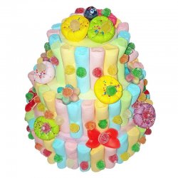 Gâteau de Bonbons 3 Étages Multicolor