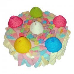 Gâteau bonbons multicolore