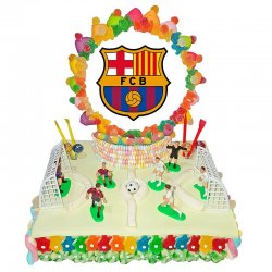 Gâteau de Bonbons Terrain FC Barcelone 1,180 Kg