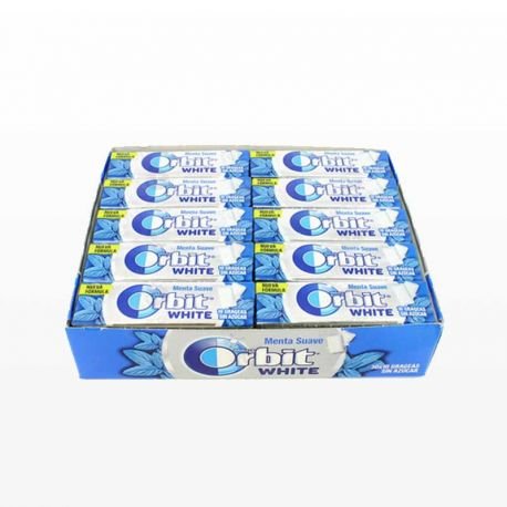 Chicles Orbit White de Menta 30 paquetes