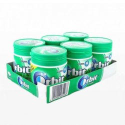 Chicles Orbit Bote de Hierbabuena 6 paquetes