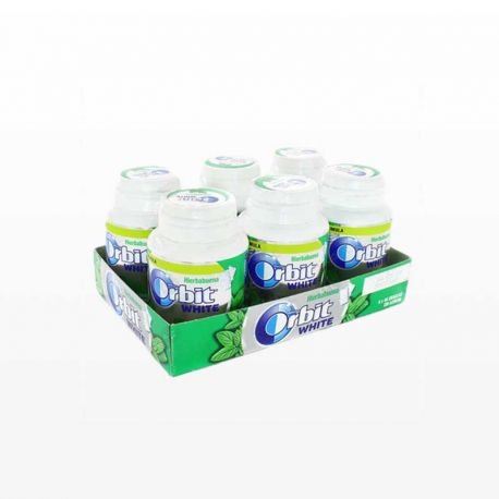 Chicles Orbit Bote White de Hierbabuena 6 paquetes